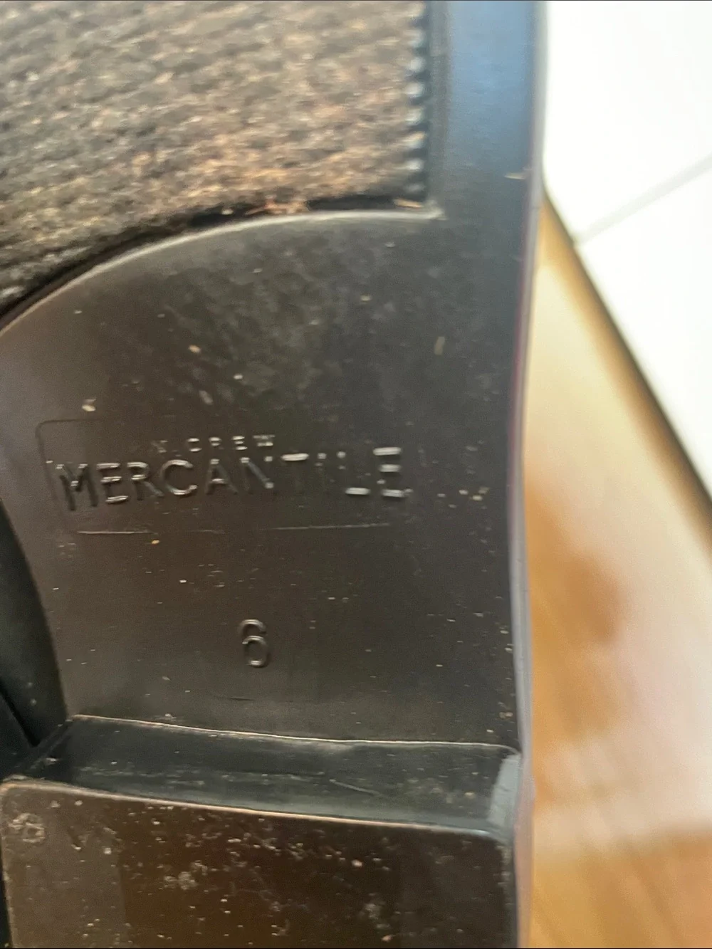 Black Chelsea Rain Ankle Boots budget crew Mercantile, ladies size 6 - Picture 7 of 7
